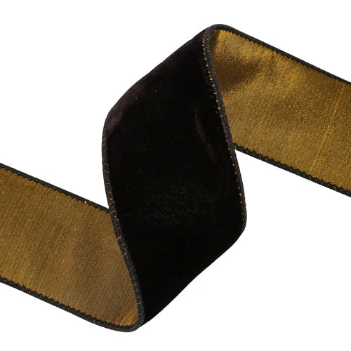 Black Velvet 2.5" Reversible Ribbon