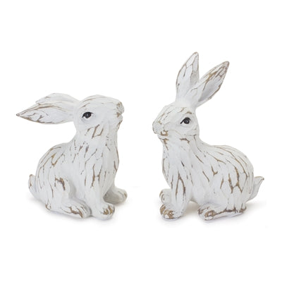 Bunny (2 Asst) 3.25"H, 3.75"H Resin