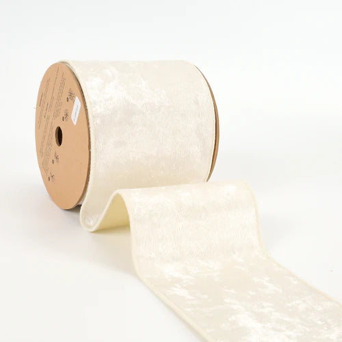 Lurex Velvet Ivory