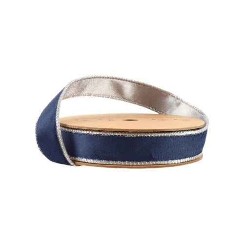 Navy Velvet Ribbon