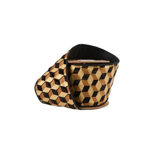 3D velvet Block Ribbon