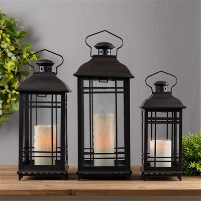 Black Lanterns Set of 3
