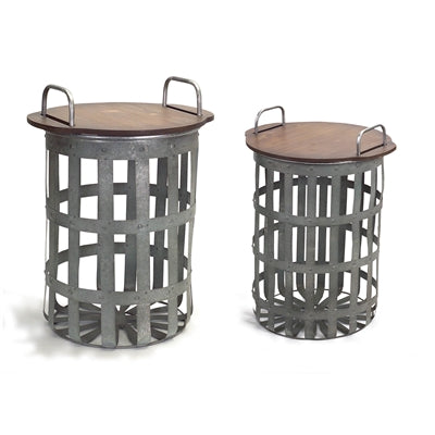 Side Table / Storage Basket (Set of 2)