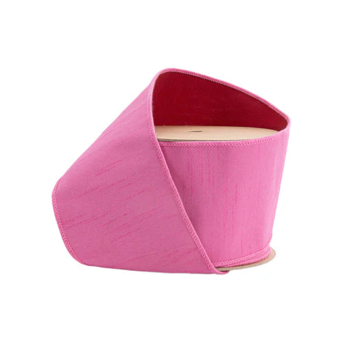 Pink Dupioni with Red Reverse side