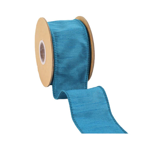 Peacock Blue Velvet Ribbon