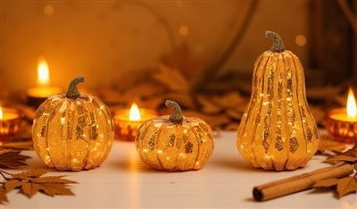 Led Pumpkin Set of 3