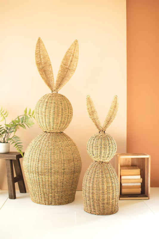 Set of 2 Giant Woven Vine Rabbits (Coming Soon)