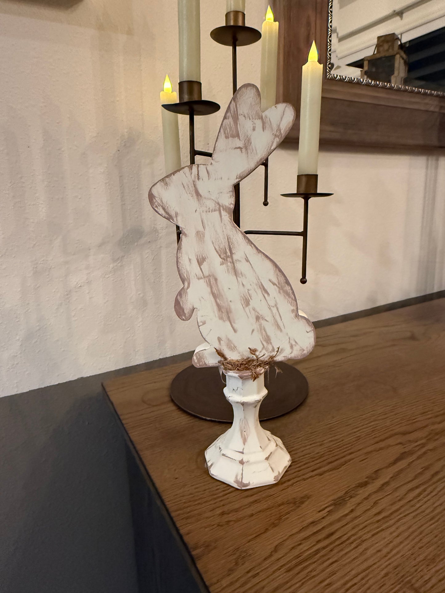 Bunnies (Antique White) Table Top piece