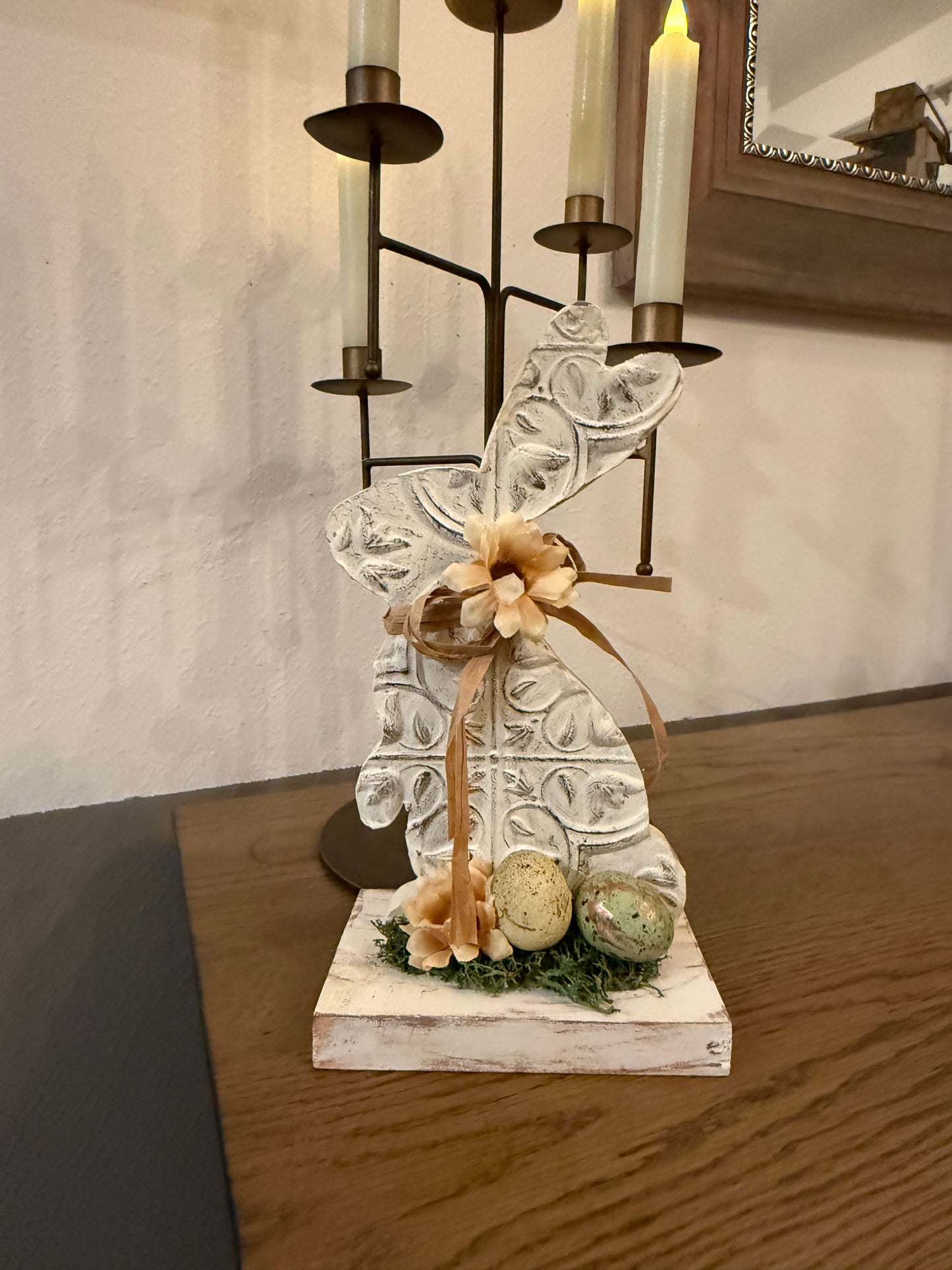 Bunnies (Antique White) Table Top piece