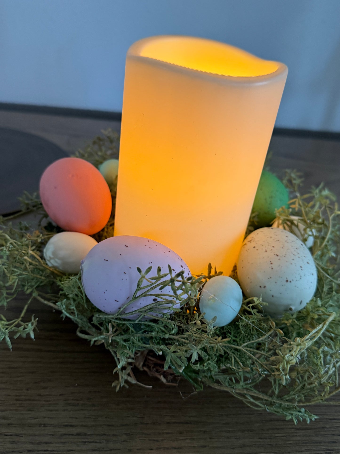 Pillar Candle Wreath