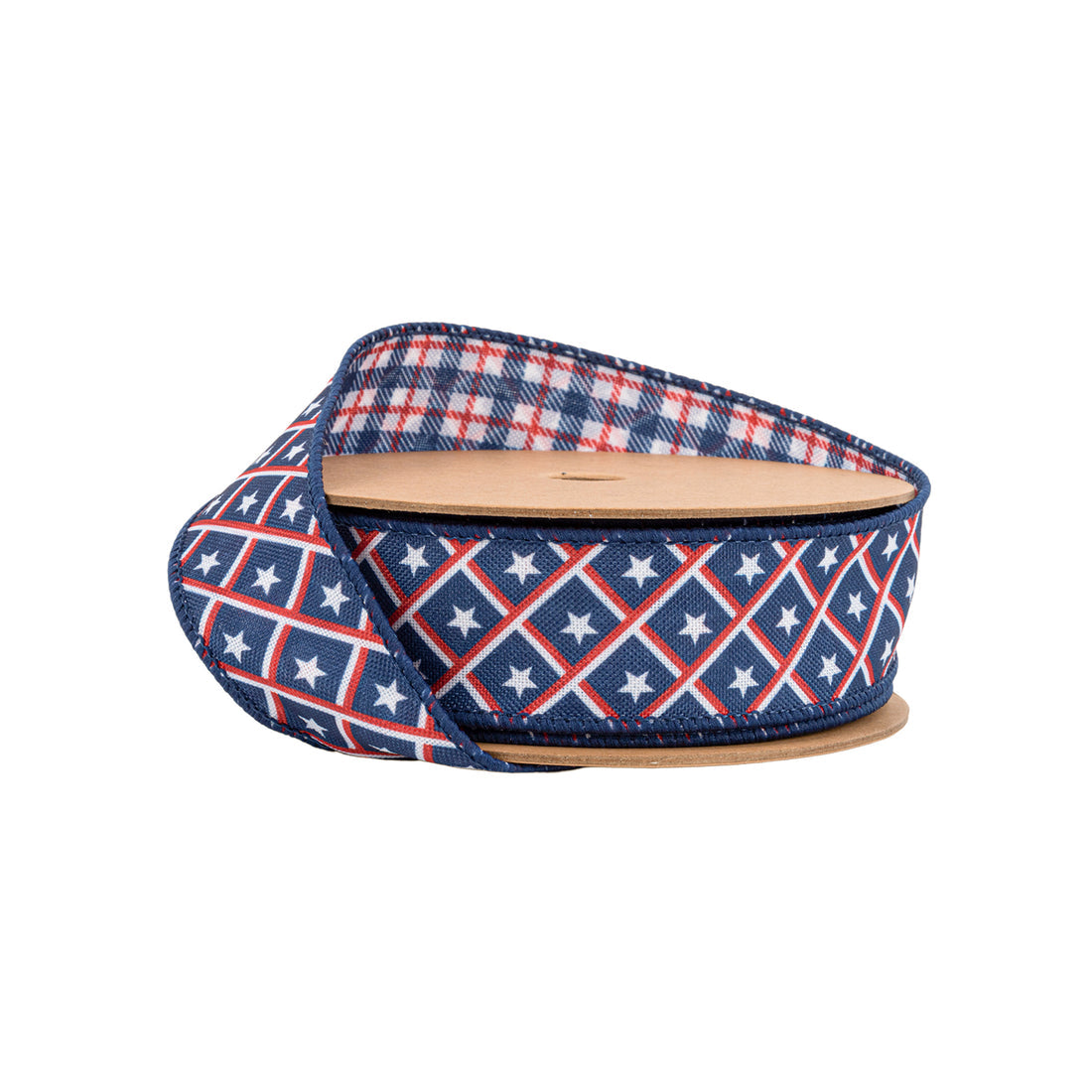 Blue and red diamond 1.5” ribbon