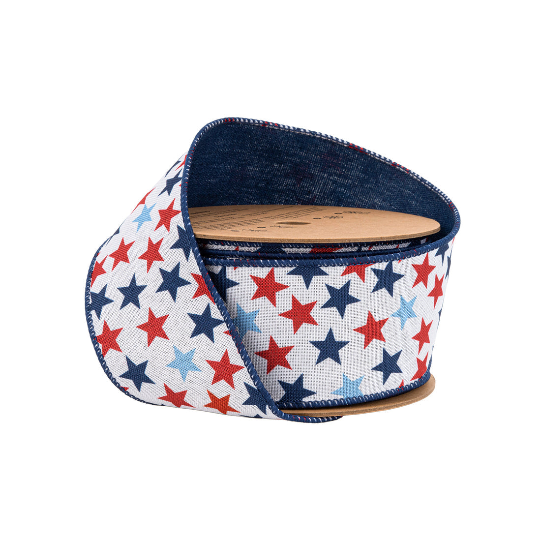 White with stars 2.5” Ribbon
