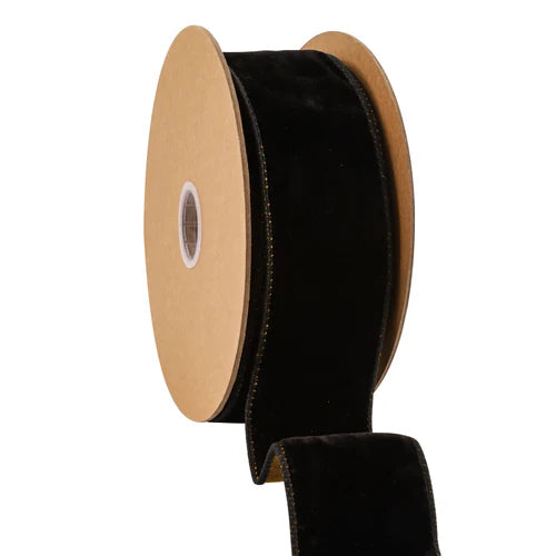 Black Velvet 2.5" Reversible Ribbon