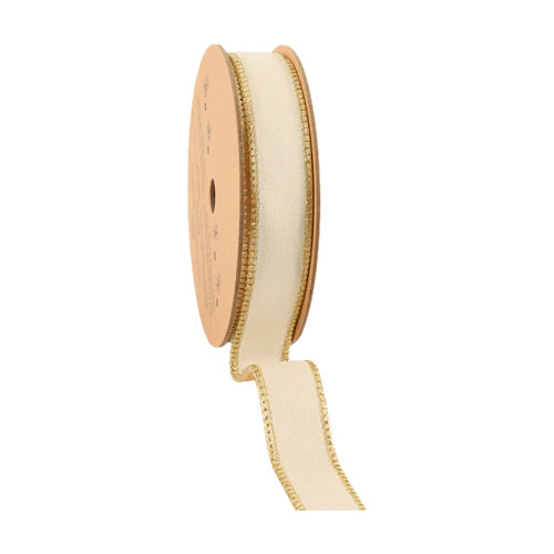 Ivory Gold Ribbon