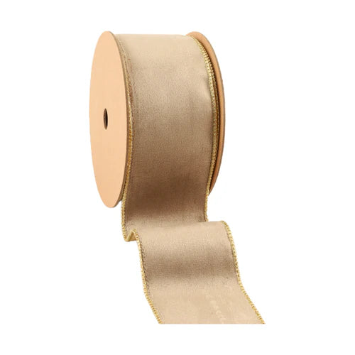Latte Velvet Ribbon
