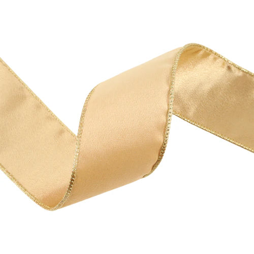 Tan Gold Velvet Ribbon